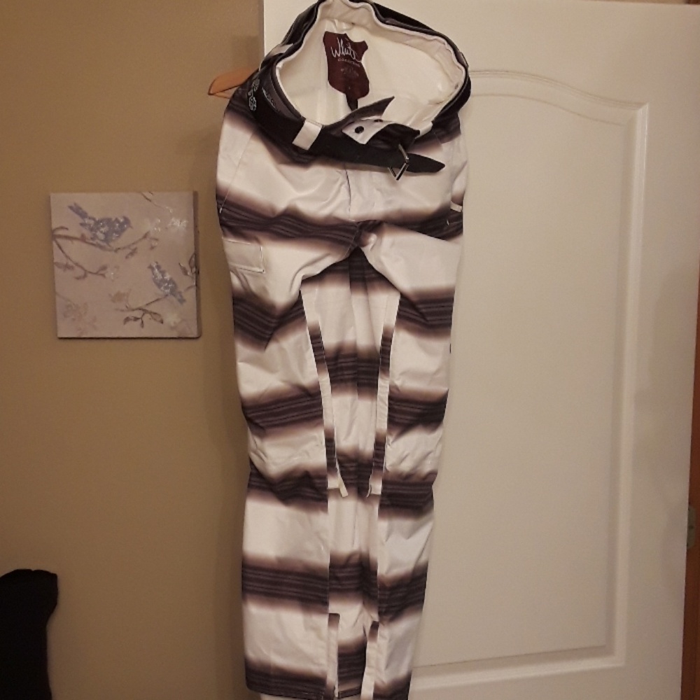 Burton White Collection Snowboard board pants